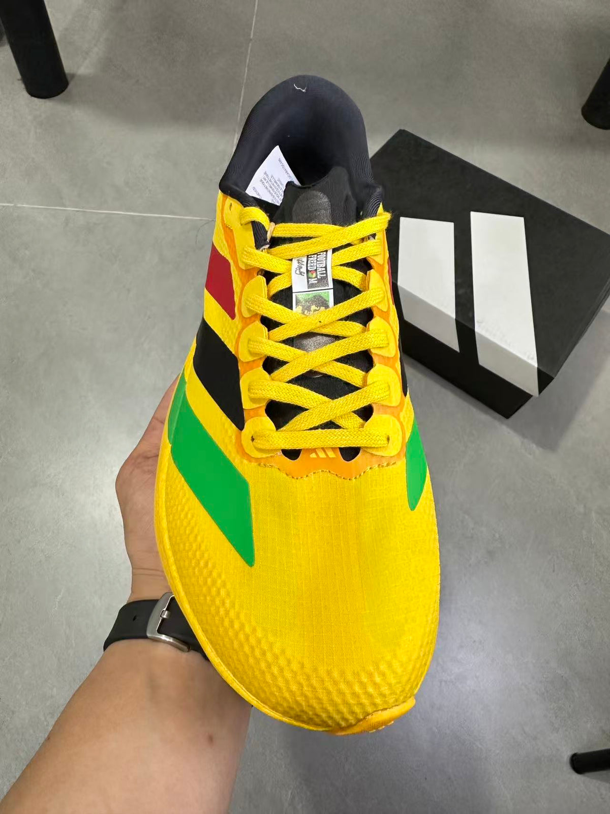 adidas Lightstrike Pro Running Shoes in Yellow KJ3625 - product image from the listing.