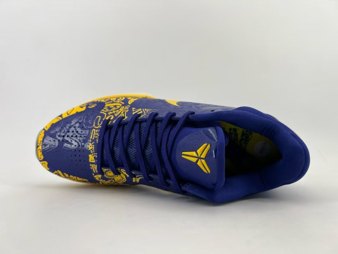 Nike Kobe 5 Protro Basketball Shoes in Blue Gold CD4991-400 - product image from the listing.