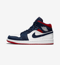 Jordan High-Top Sneakers in Navy White Red 852542-104 - product image from the listing.