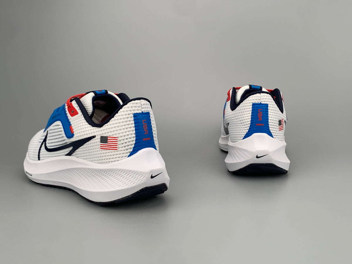 Nike Air Zoom Pegasus 40 White Blue FN0013-100 Shoes for Running - product image from the listing.