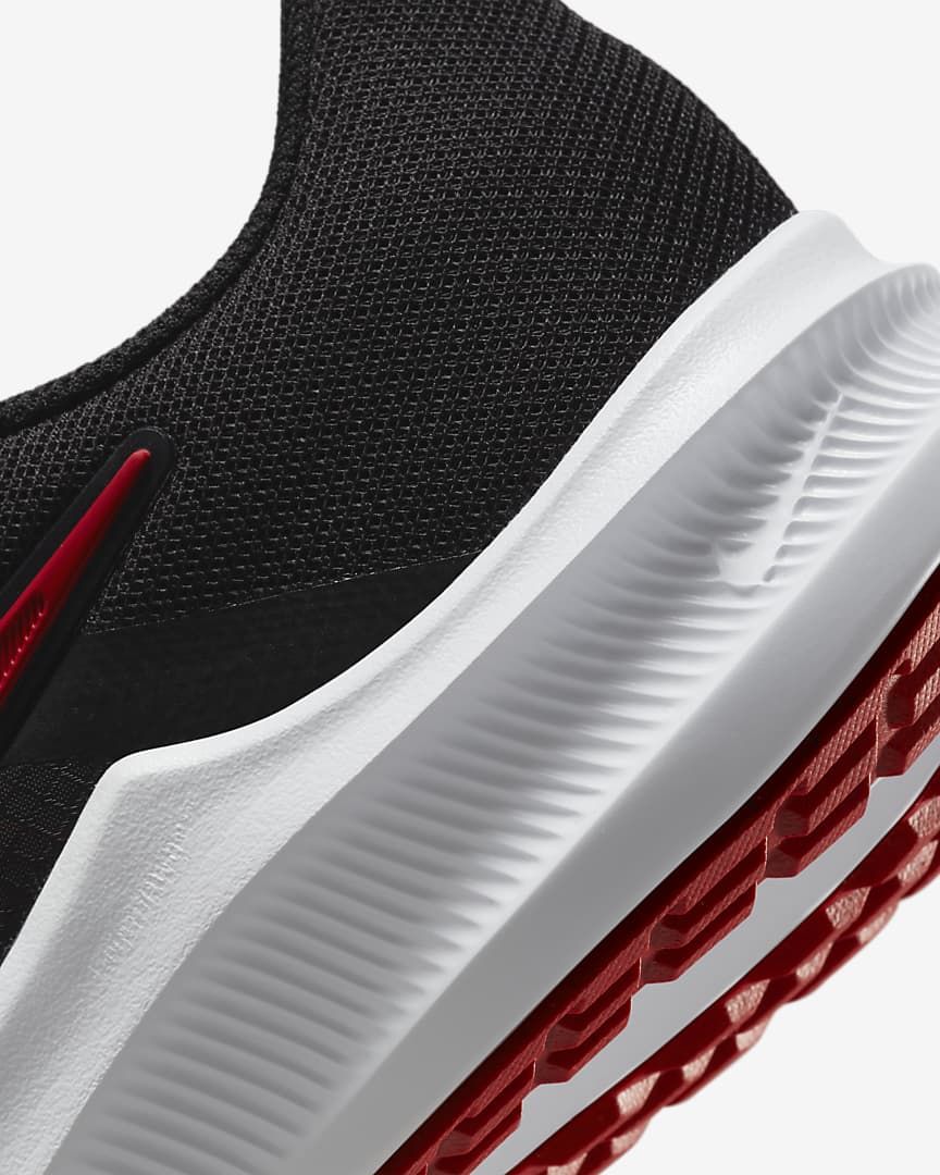 Nike Downshifter 11 Running Shoes in Black Red CW3411-005 - product image from the listing.