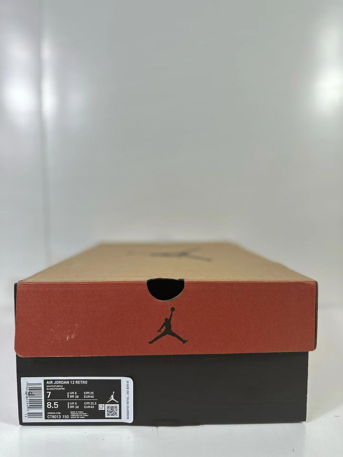 Air Jordan 12 Retro White Purple CT8013-150 Sneakers - product image from the listing.