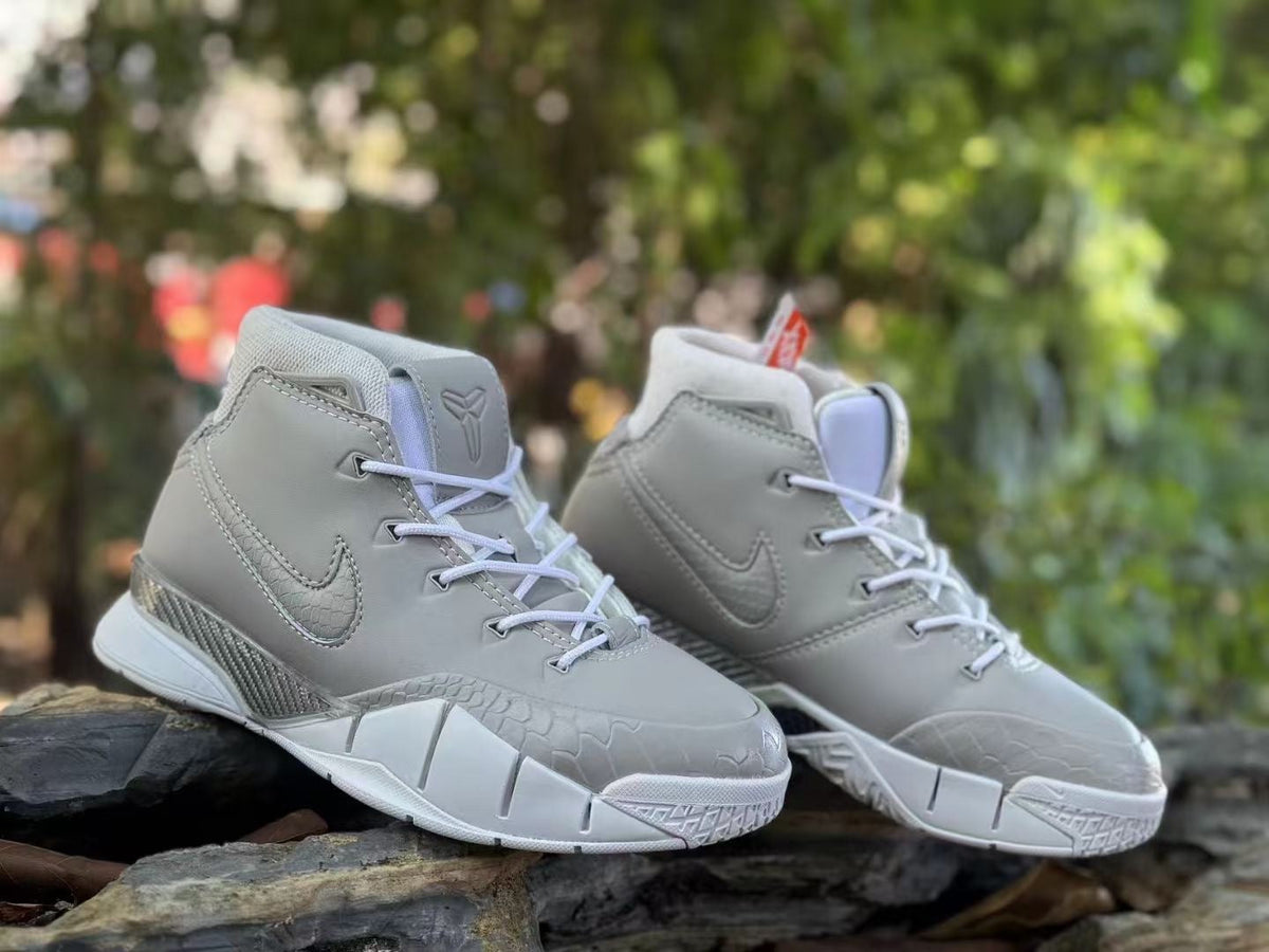 Grey Nike Kobe 1 FTB Basketball Shoes - product image from the listing.