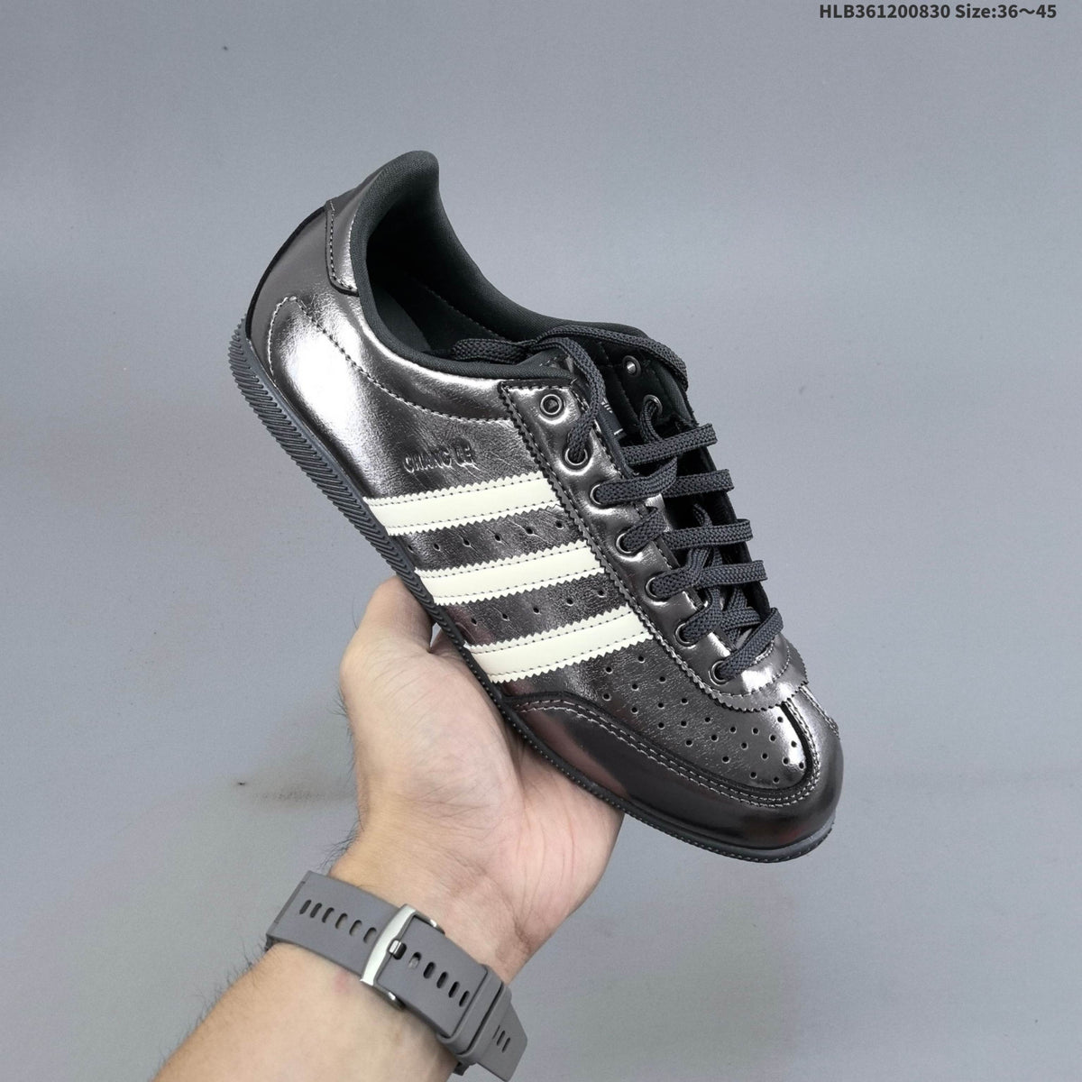 Adidas Originals Changle Low-Top Sneakers, in Metallic Charcoal - product image from the listing.