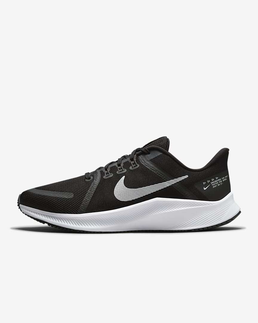 Nike Quest 4 Running Shoes in Black White DA1105-002 - product image from the listing.