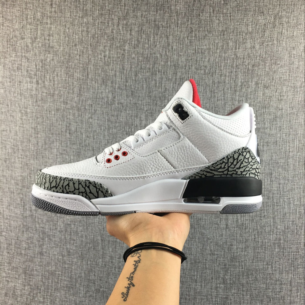 Air Jordan 3 White Cement High-Cut Sneakers - product image from the listing.