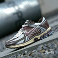 Brown and Blue Nike Air Zoom Vomero 5 Sneakers - product image from the listing.