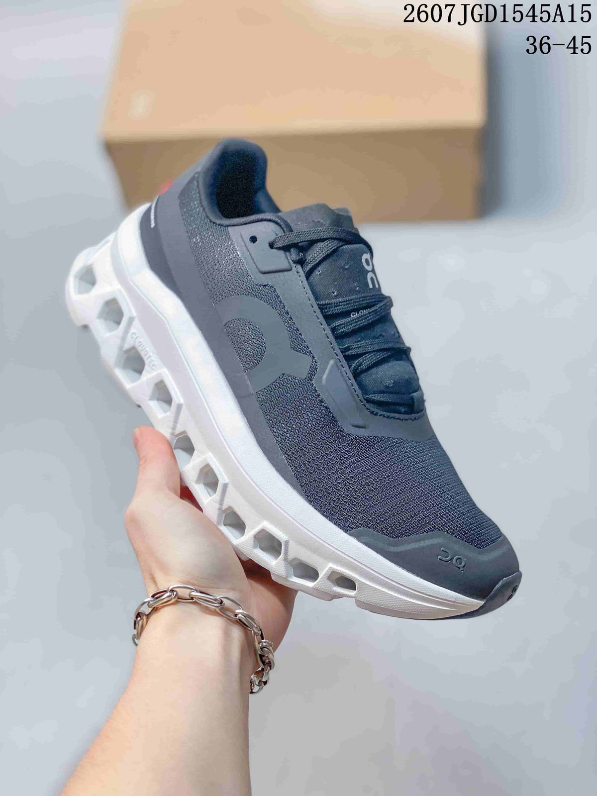 On CloudTilt Sneakers in Dark Gray White 2607JGD1545A15 - product image from the listing.