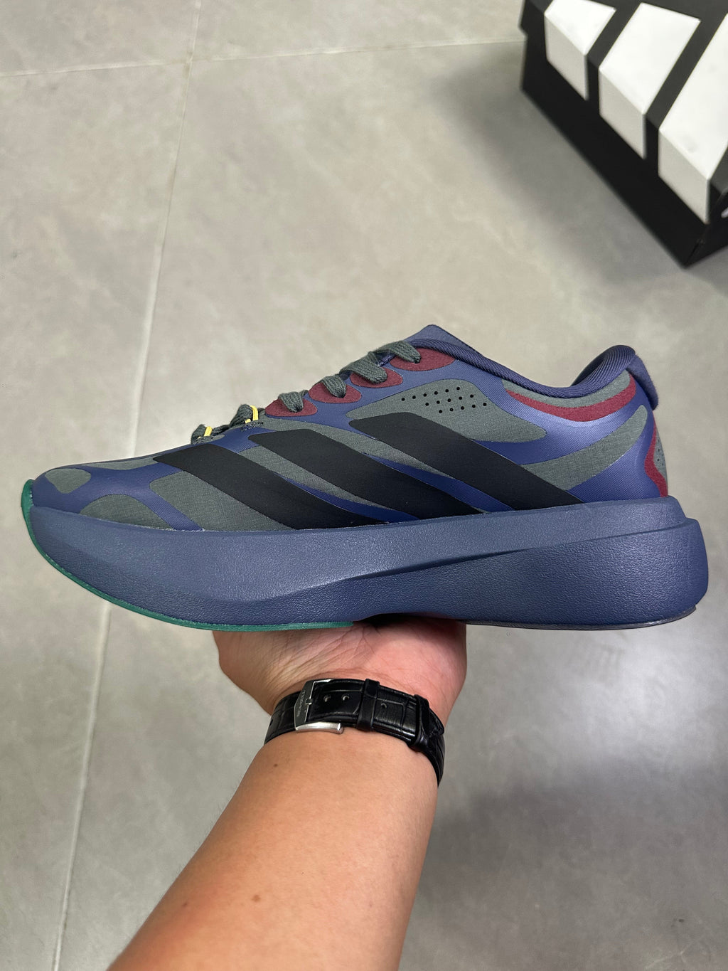 Adidas Lightstrike Pro Running Shoes, in Blue Green KI4765 - product image from the listing.