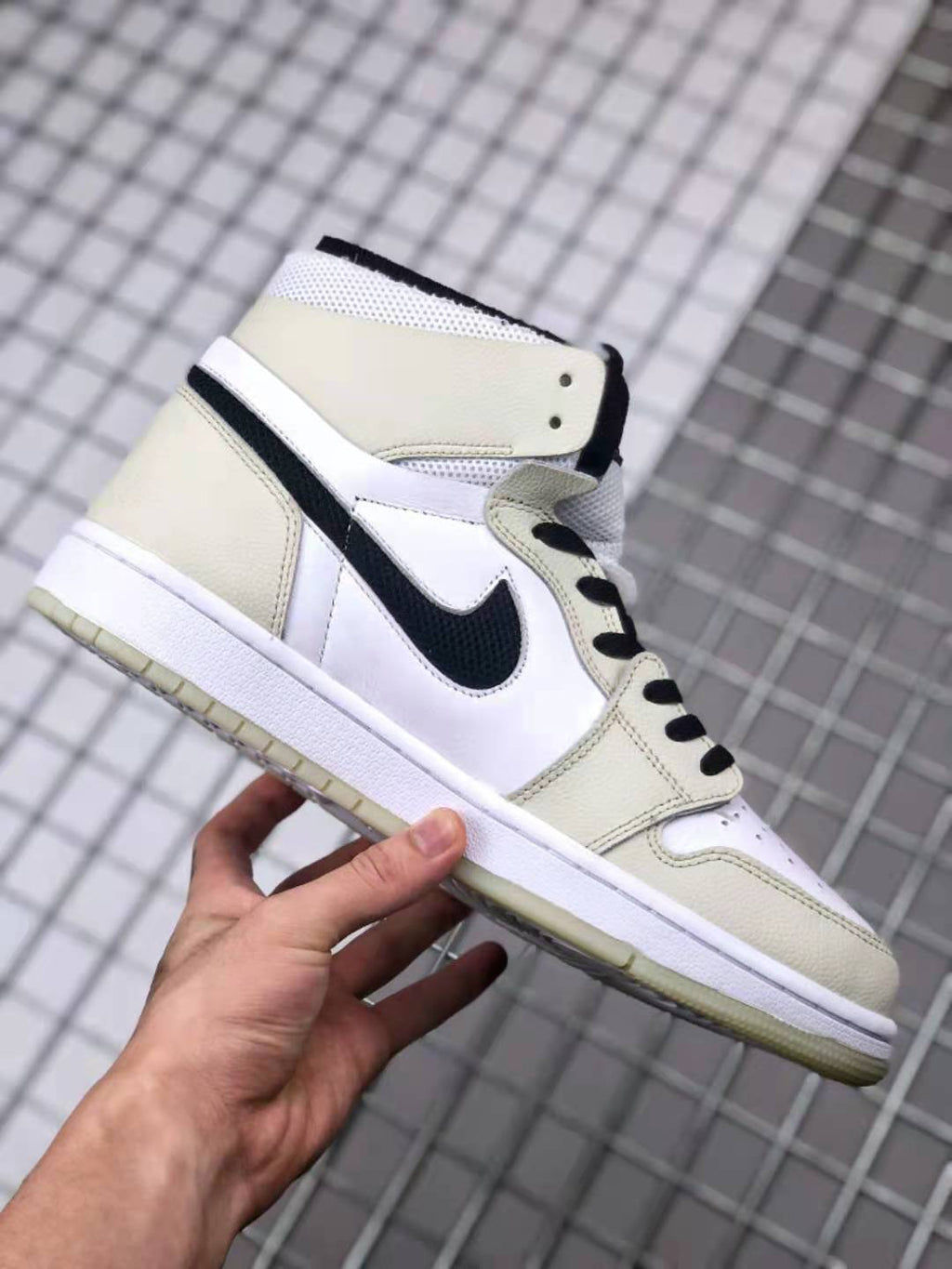 Air Jordan 1 Zoom Comfort Gray White Black CT0979-002 - product image from the listing.