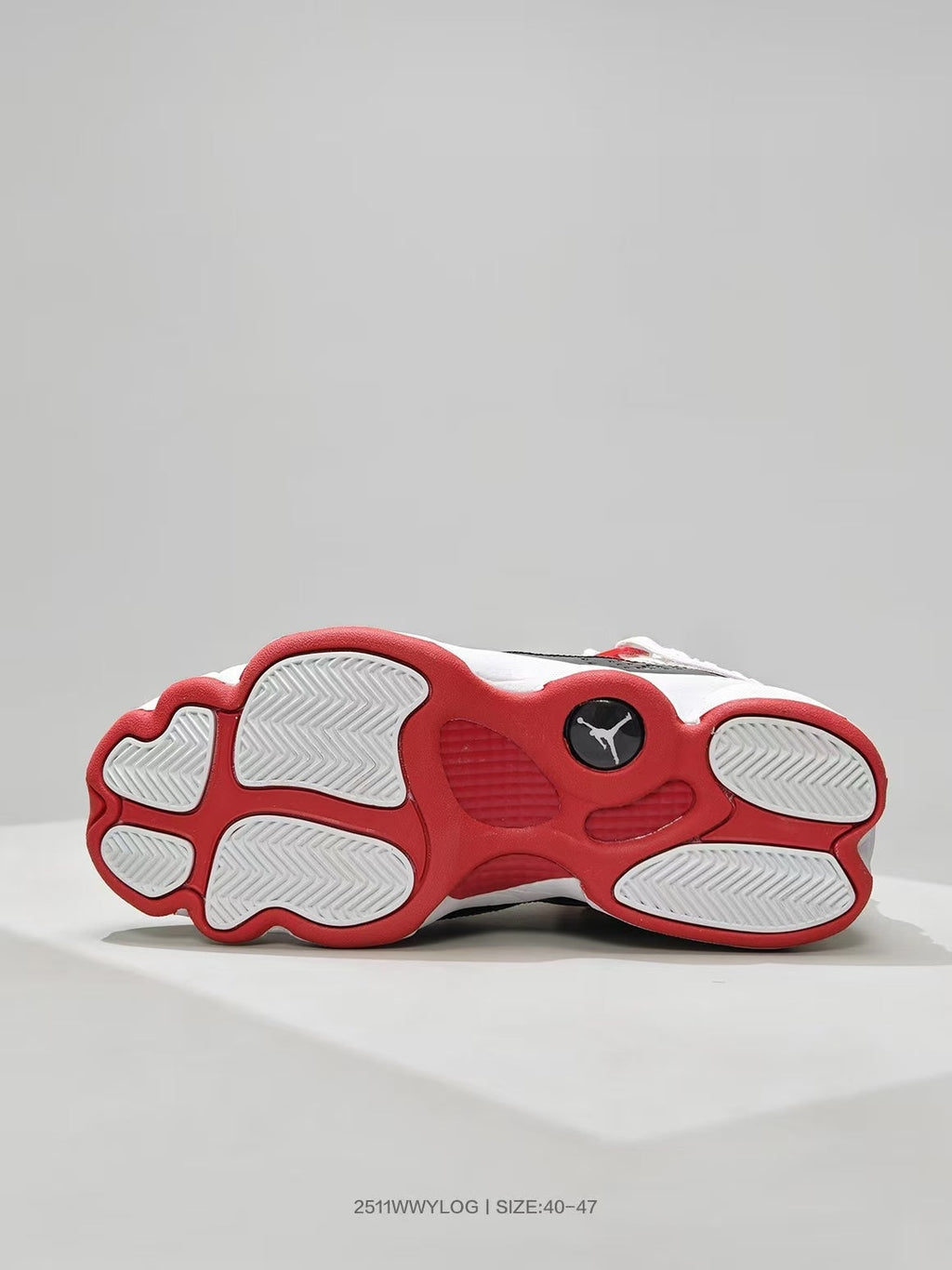 Air Jordan 6 White Black Red Sneakers - product image from the listing.
