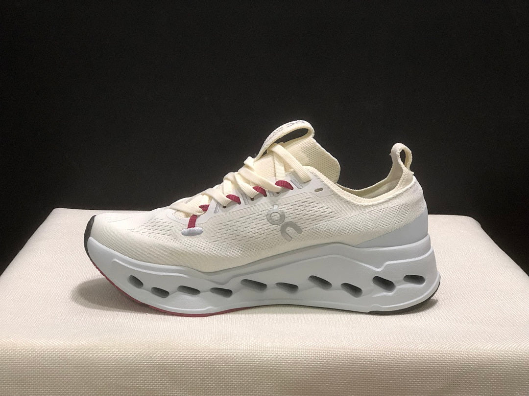 On Cloudsurfer Max Running Shoes in Ivory - product image from the listing.