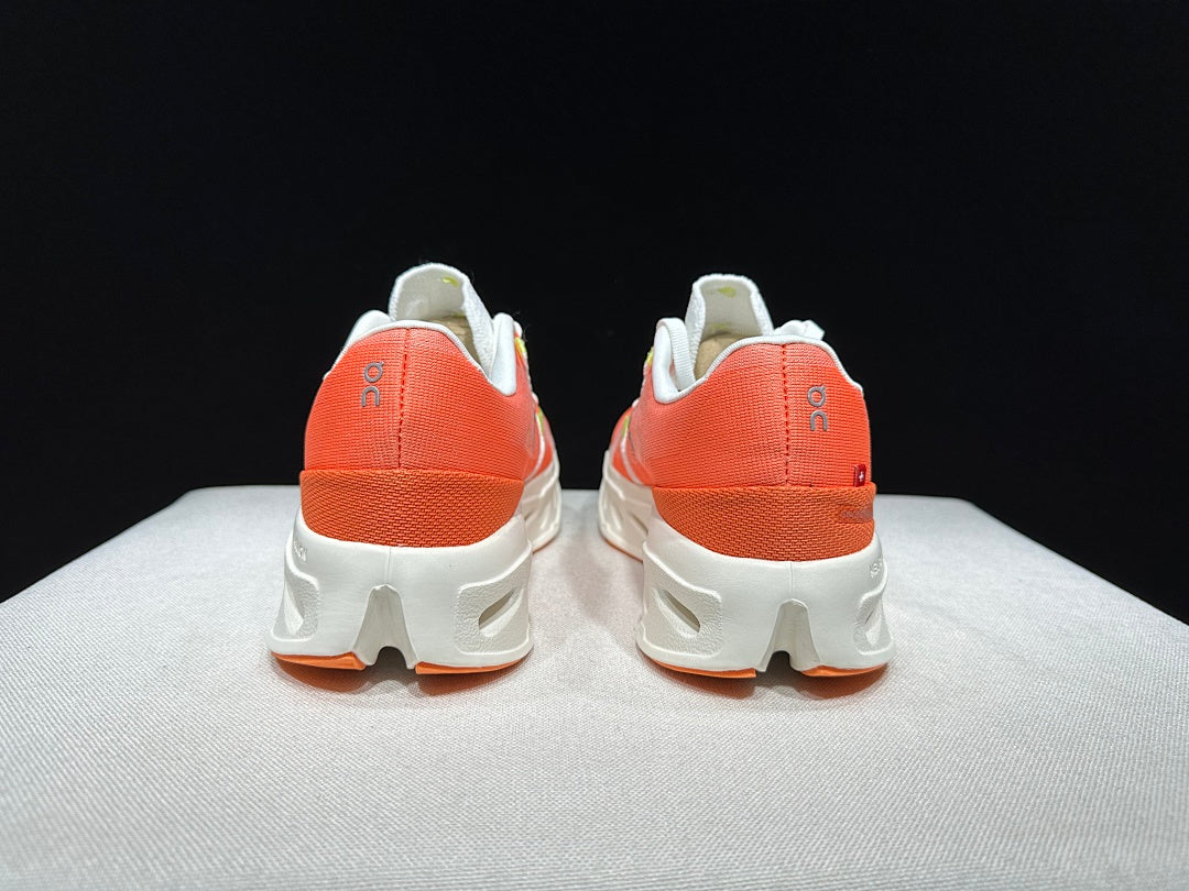 On Cloud Eclipse Running Shoes in Flame and in Ivory - product image from the listing.