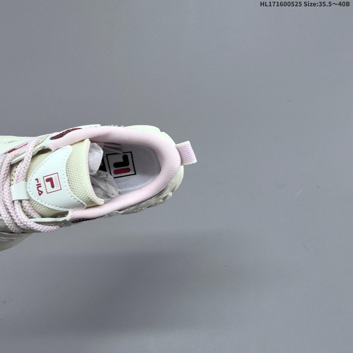 FILA FERN Low-Top Sneakers in White Pink F12W622118FMP - product image from the listing.