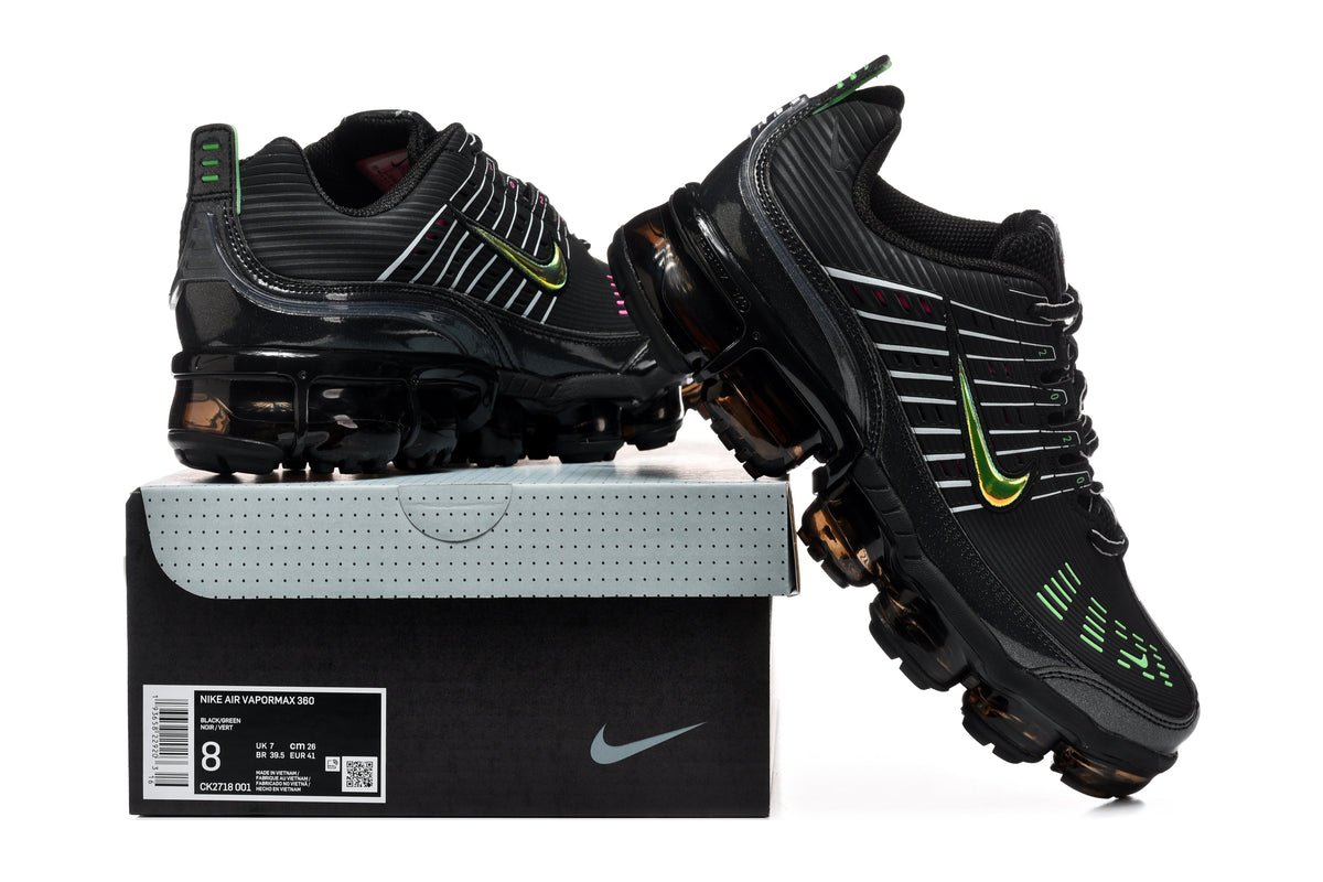 Nike Air VaporMax 360 Sneakers in Black Green CK2718-001 - product image from the listing.