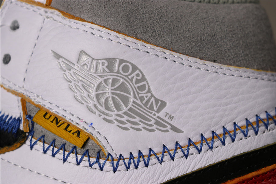 Air Jordan 1 Retro High OG NRG Sneakers White Black Varsity in Red - product image from the listing.