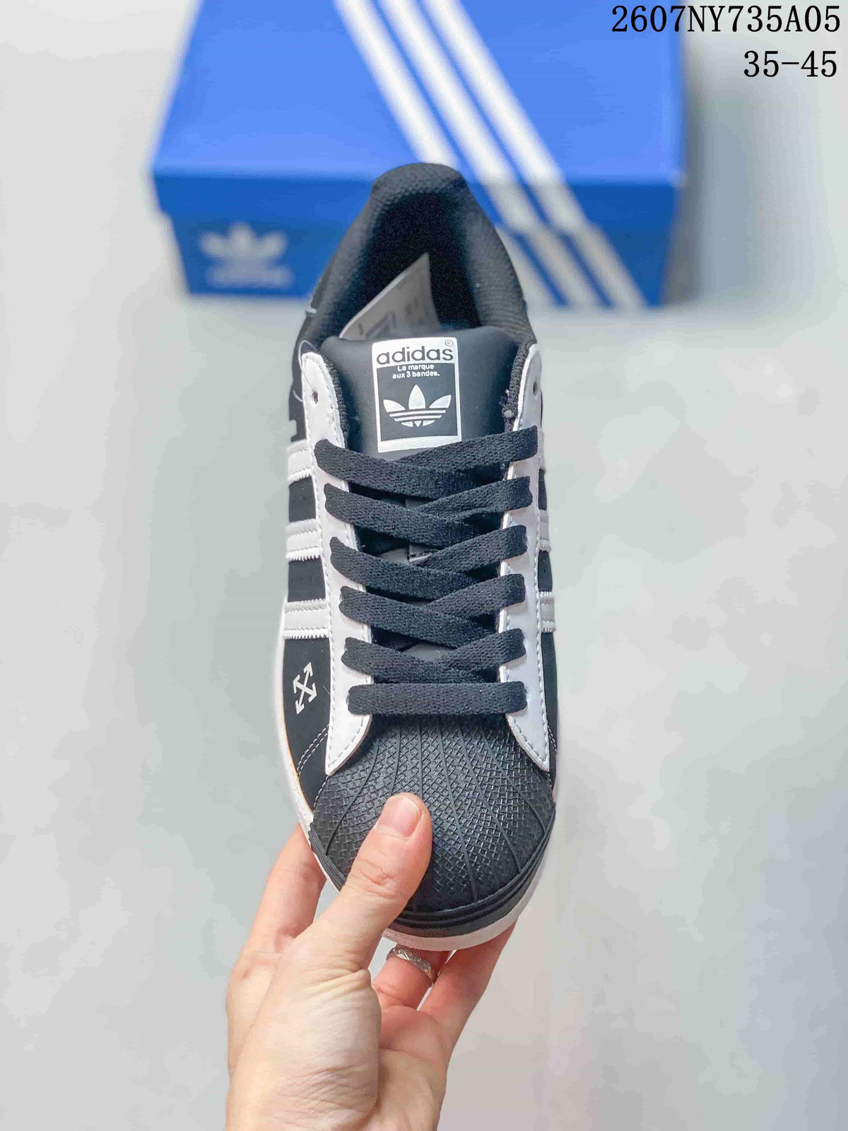 Adidas Superstar Sneakers in Black White 2607NY735A05 - product image from the listing.