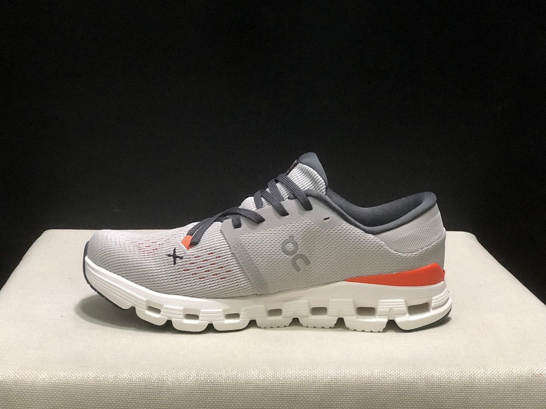 On Cloud X 4 Trainers Silver Flame - product image from the listing.