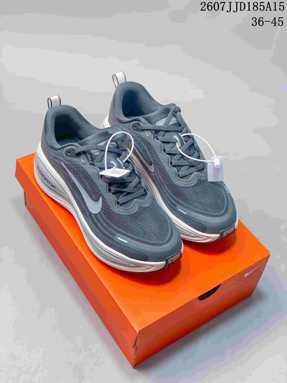 Nike Vomero Plus Run Sneakers in Dark Gray White 2607JJD185A15 - product image from the listing.