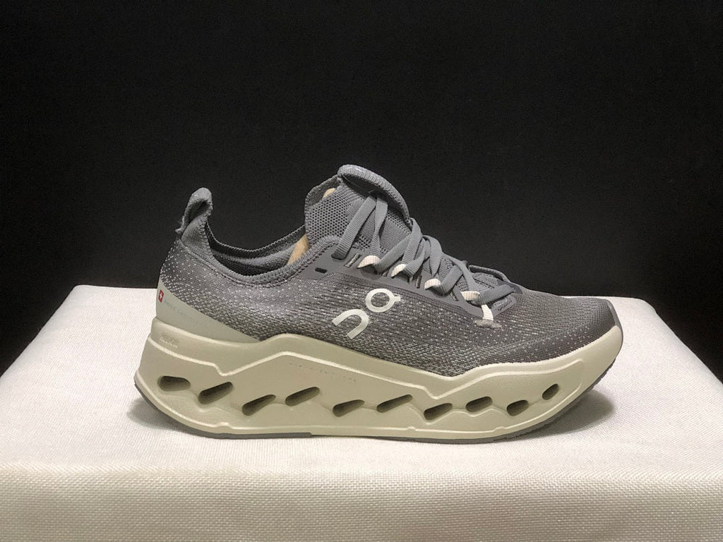 On Cloudsurfer Max Running Shoes, Asphalt in Gray - product image from the listing.