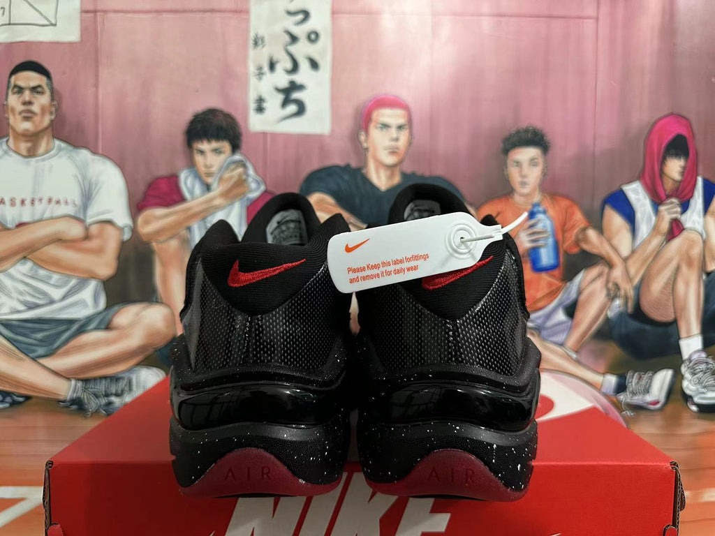 Nike Air Foamposite One Basketball Sneakers in Black Red - product image from the listing.