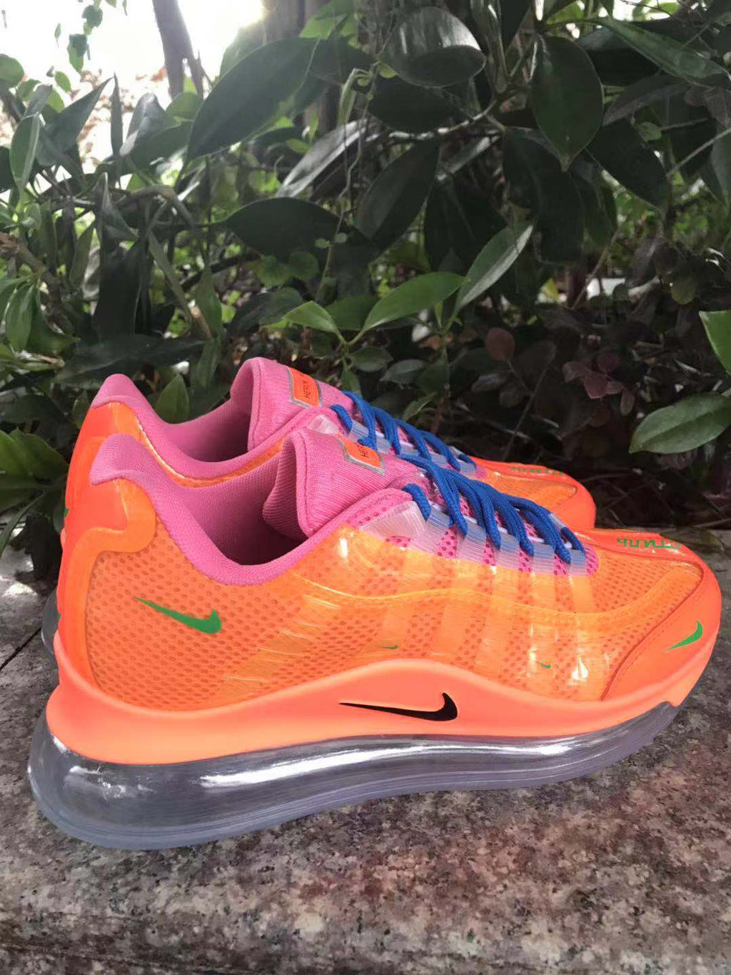 Nike Air Max 720 Sneakers in Orange, in Pink and Blue - product image from the listing.