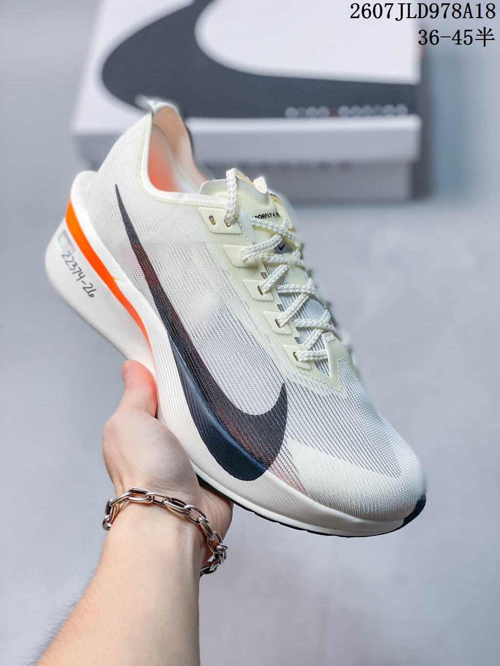 Nike ZoomX Vaporfly NEXT% 4 Racing Trainers 2607JLD978A18 - product image from the listing.