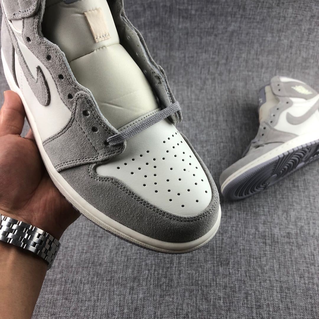 Jordan 1 High OG Premium Sneakers in Gray AH7389-101 - product image from the listing.