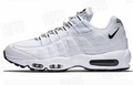 Nike Air Max 95 Sneakers in White and Black - product image from the listing.