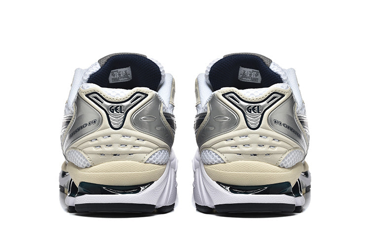 ASICS GEL-Kayano 14 Sneakers in White Silver Black - product image from the listing.