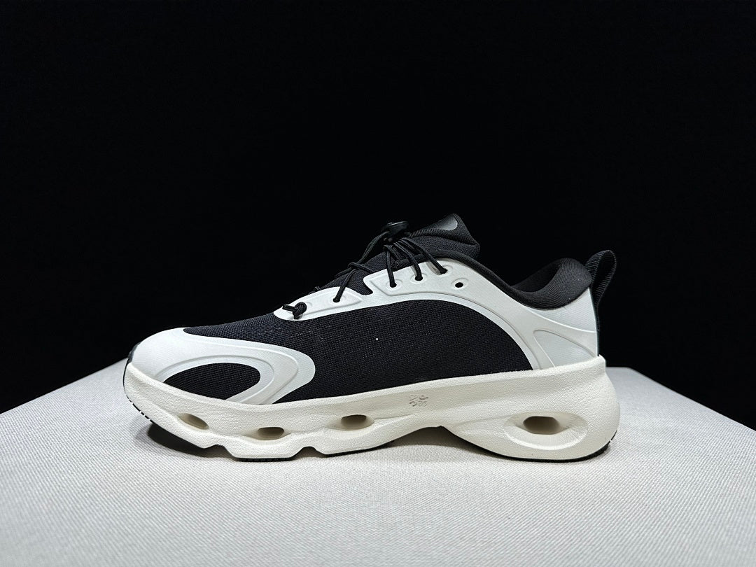 On x LOEWE Cloudventure 3.0 Sneakers in Black and White - product image from the listing.