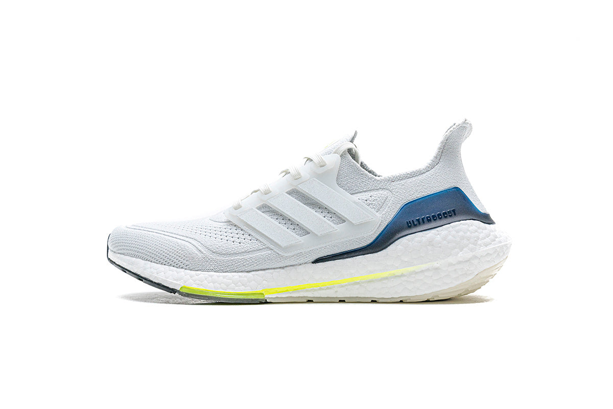 adidas Ultraboost 21 Running Shoes in White FY0371 - product image from the listing.