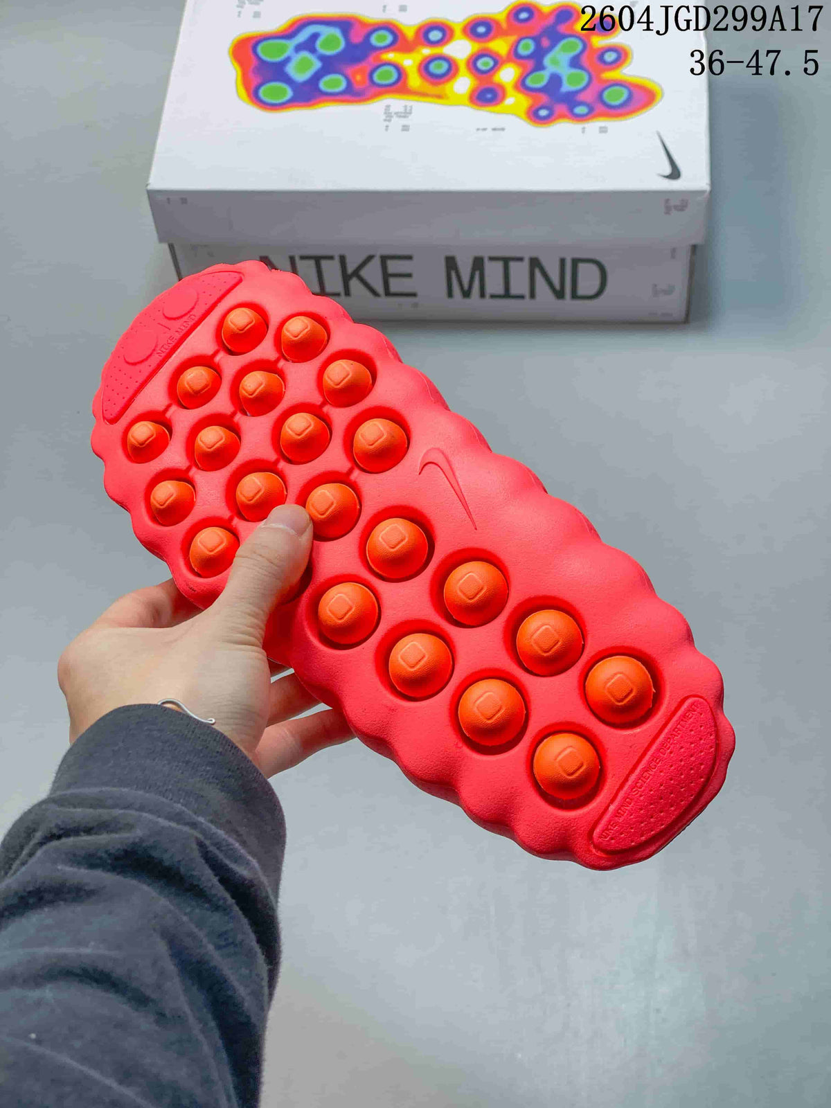 Nike Mind 001 Recovery Slide in Red 2604JGD299A17 - product image from the listing.