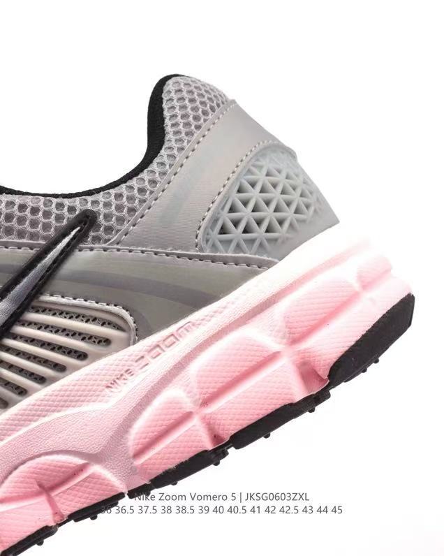 Nike Zoom Vomero 5 Sneakers in Silver Pink JKS0603ZXL - product image from the listing.