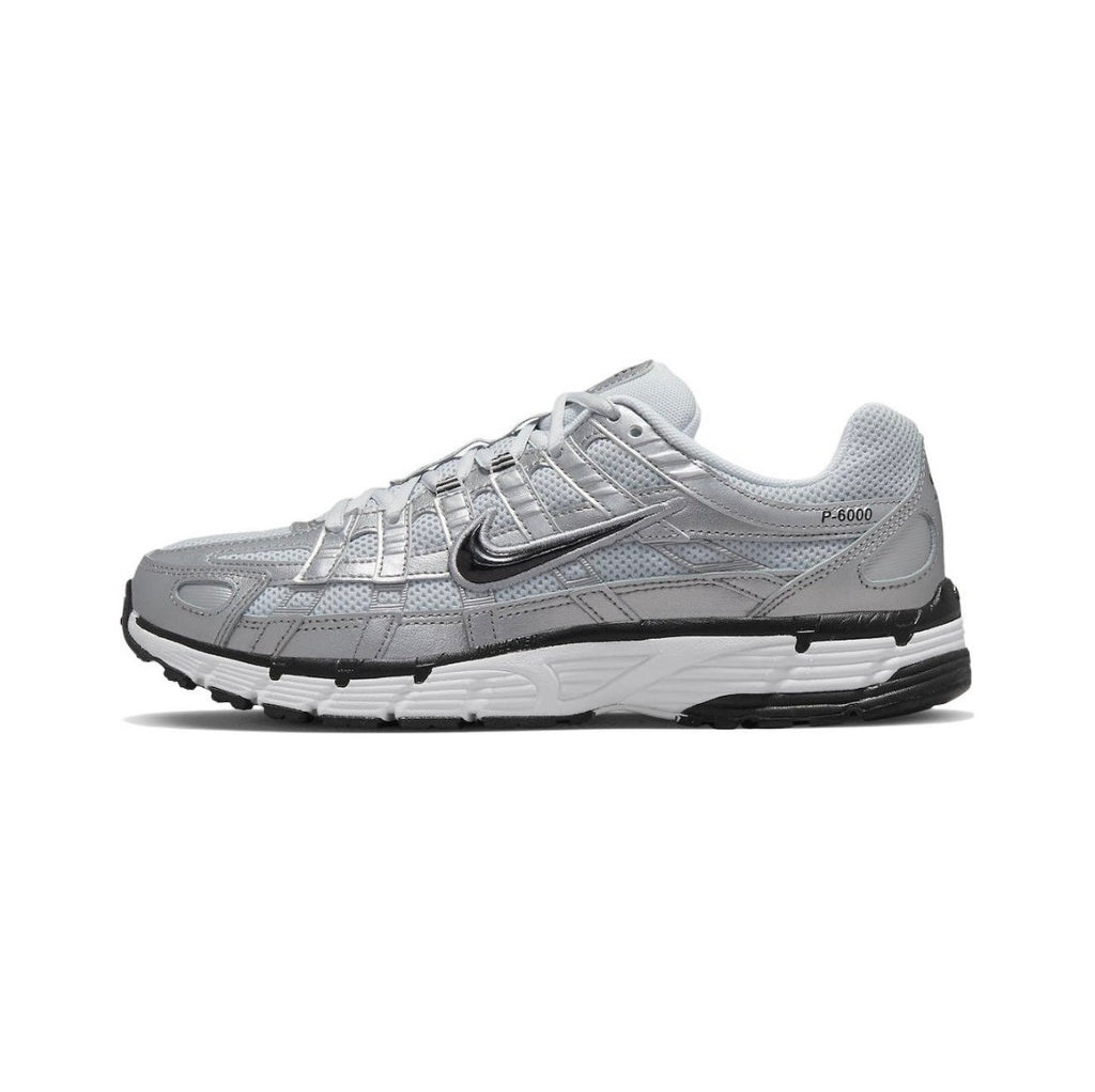 Nike P-6000 Silver Retro-Style Trainers FD9876-101 - product image from the listing.