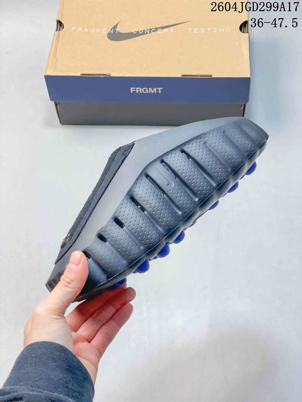 Nike Mind 001 Recovery Slide in Black Gray - product image from the listing.