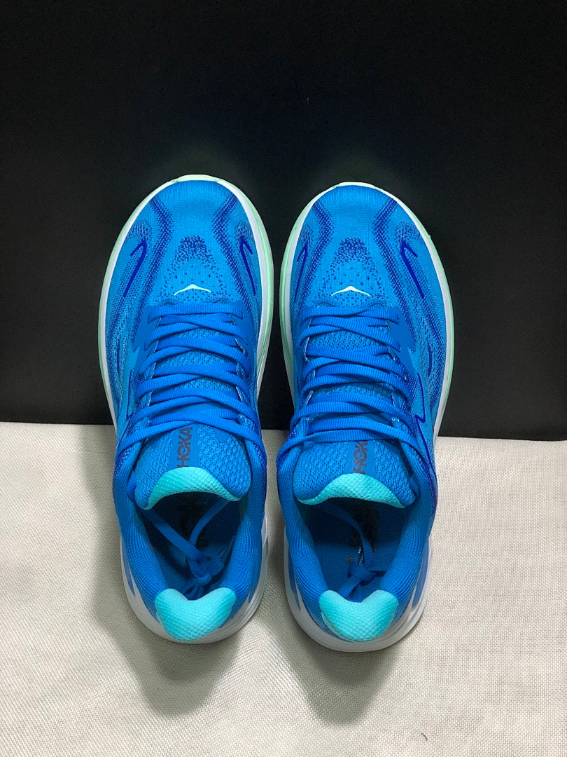 HOKA Clifton 10 Running Shoes in Blue - product image from the listing.