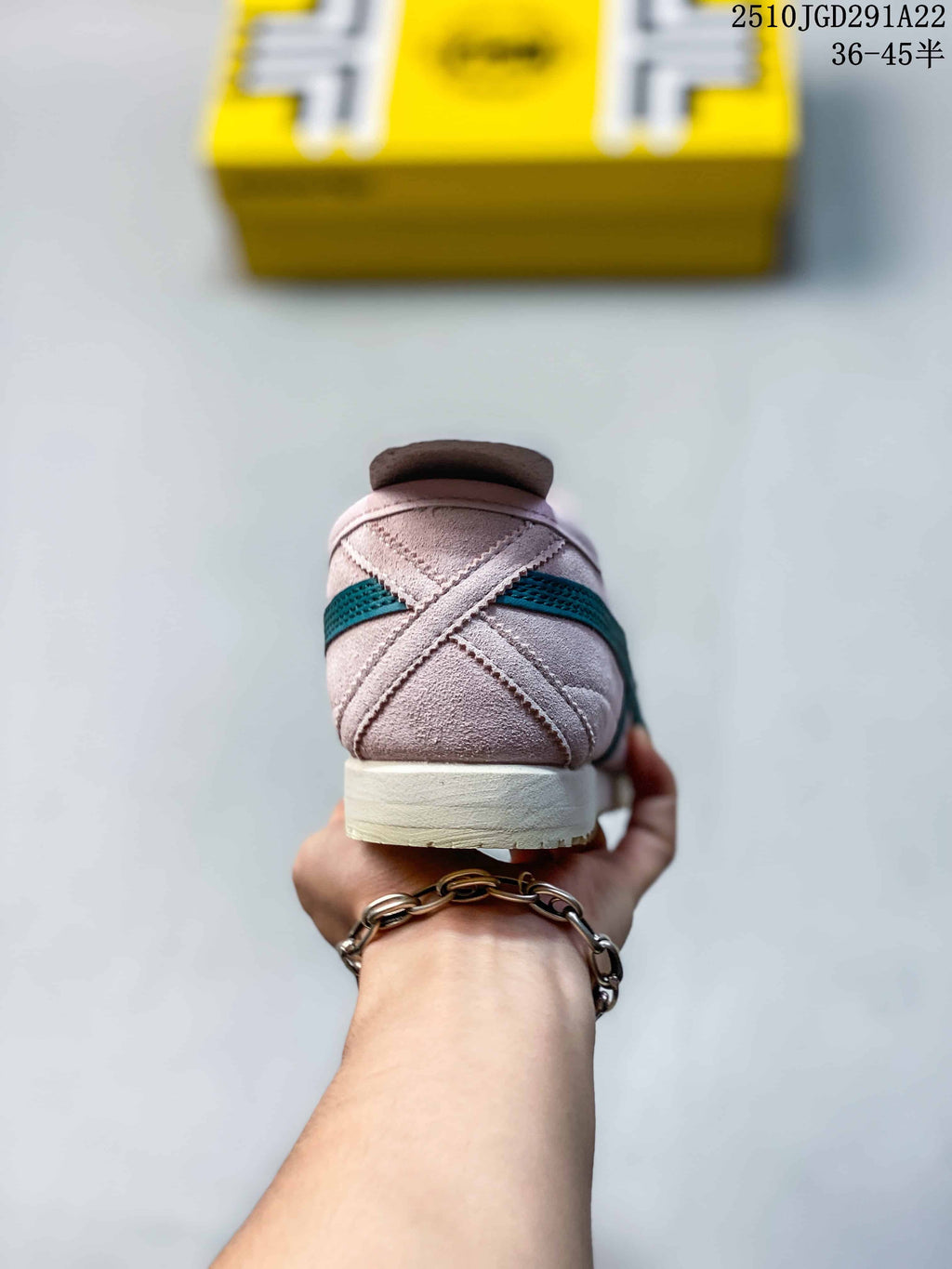 Onitsuka Tiger Trainers Pink Teal Style 2510JGD291A22 - product image from the listing.