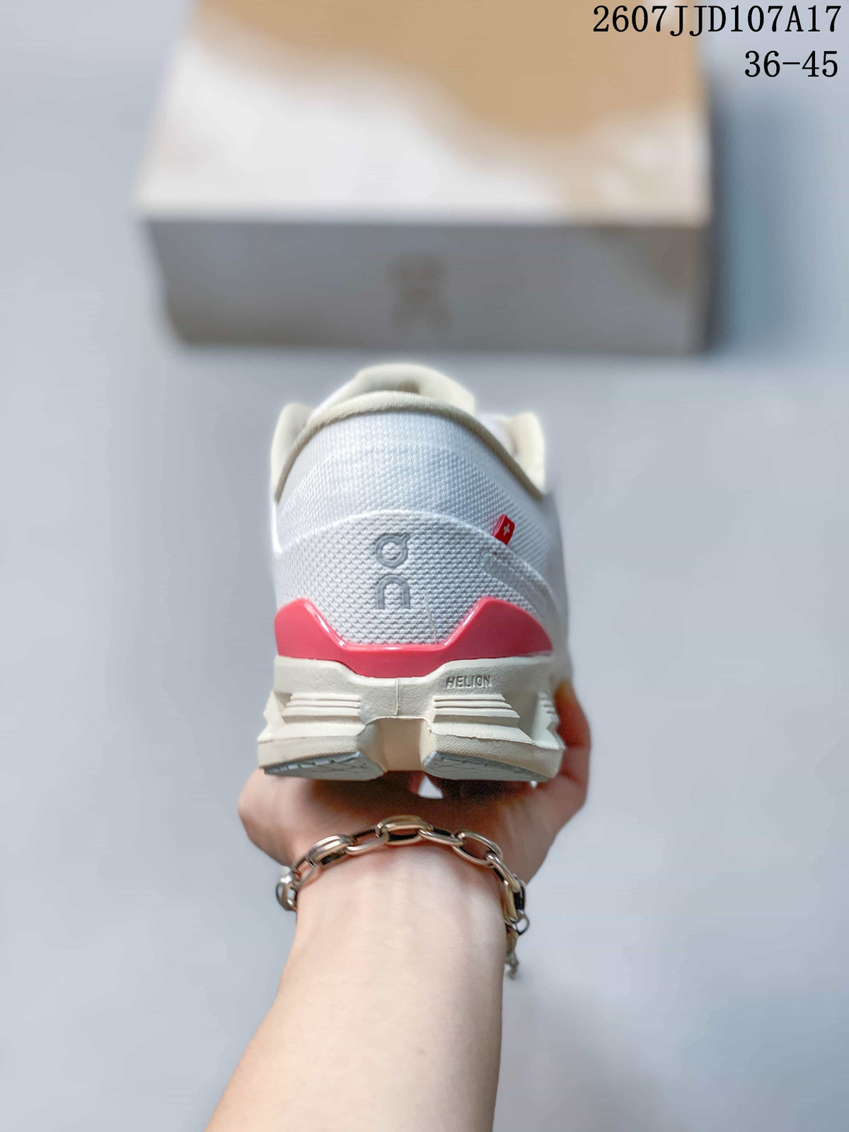 On Cloud X 4 AD Sneakers in White Light Blue Red - product image from the listing.