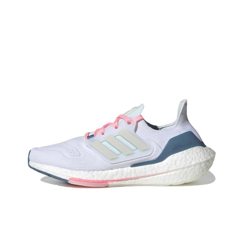 adidas UltraBoost 22 Sneakers GX5929 in White Blue Pink - product image from the listing.