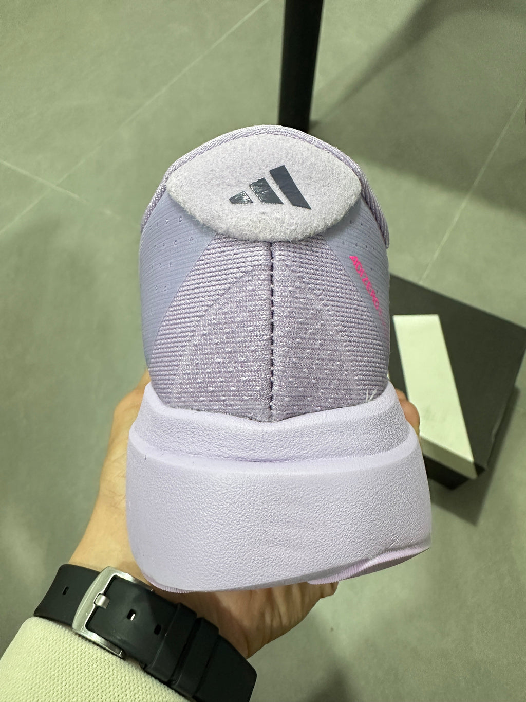 adidas Lightstrike Pro Running Shoes in Purple JS4447 - product image from the listing.