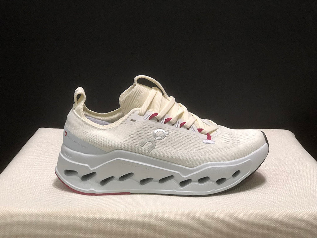 On Cloudsurfer Max Running Shoes in Ivory - product image from the listing.