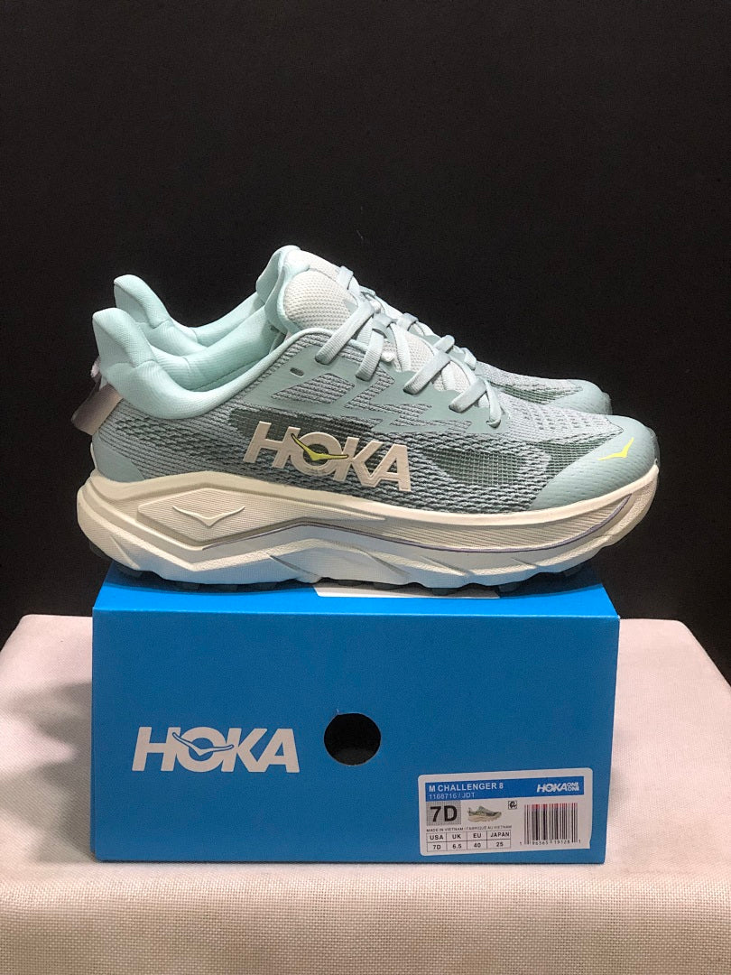 HOKA Challenger 8 Trail Running Shoes, in Pale Blue - product image from the listing.