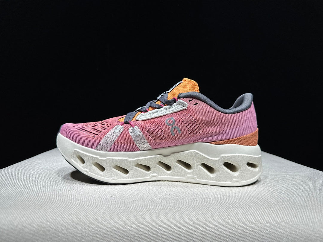 Pink and White On CloudEclipse Running Shoes - product image from the listing.