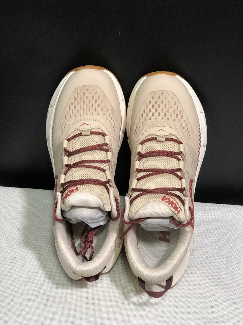 Beige HOKA Skyline Float X Trail Sneakers - product image from the listing.
