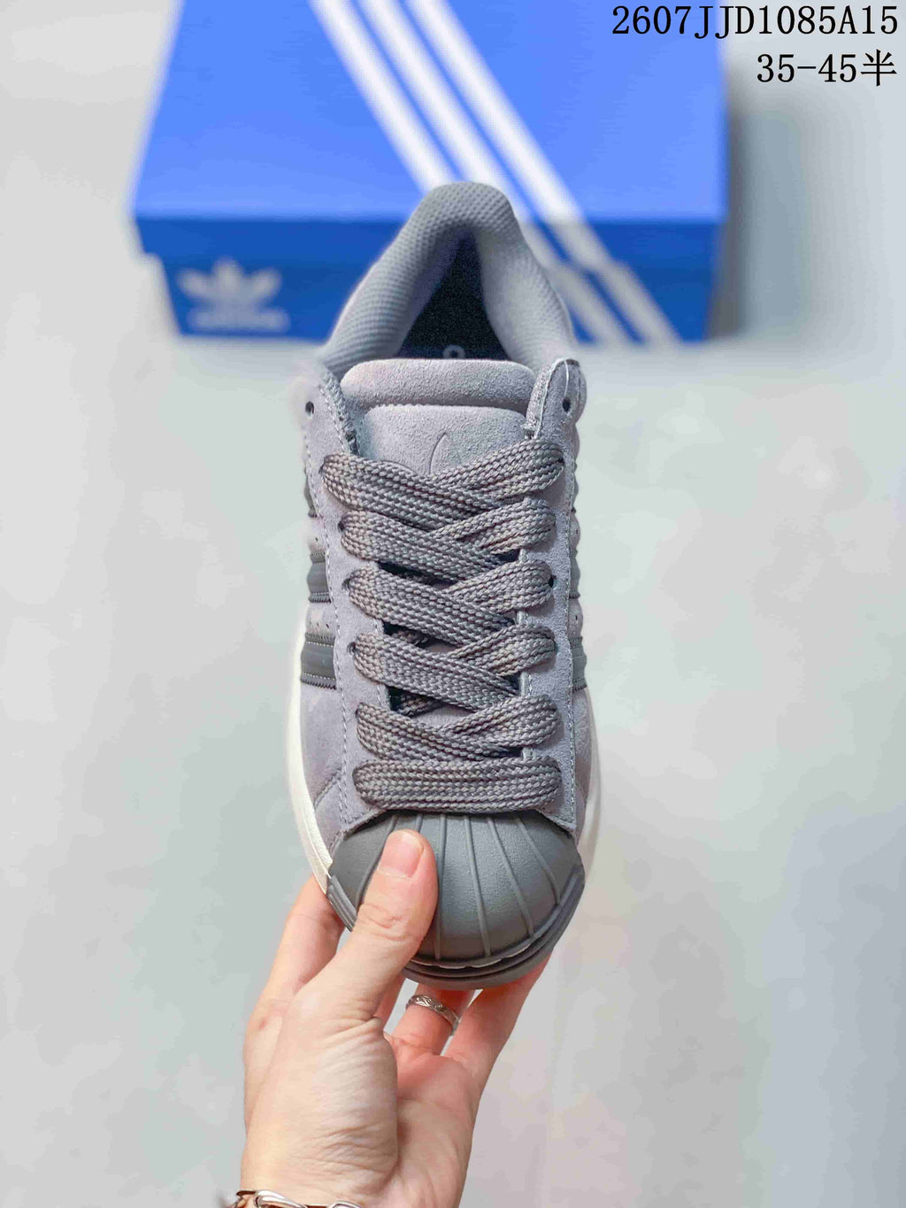 Adidas Superstar XLG Sneakers in Grey JR7444 - product image from the listing.