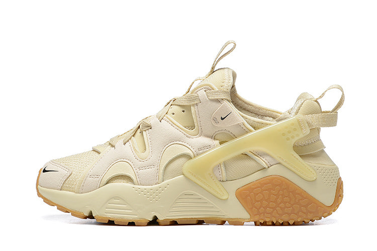 Nike Air Huarache Run Sneakers in Cream and Gum - product image from the listing.