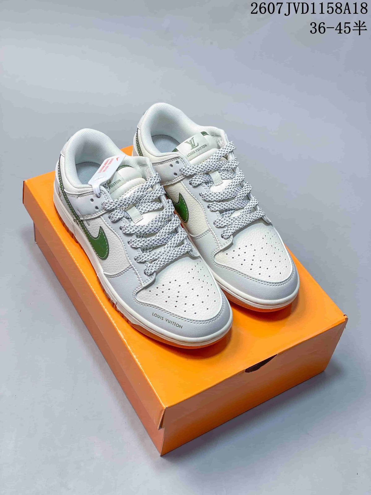 SB Dunk Low Gray Multi-Color Custom Style 2607JVD1158A18 by Nike - product image from the listing.