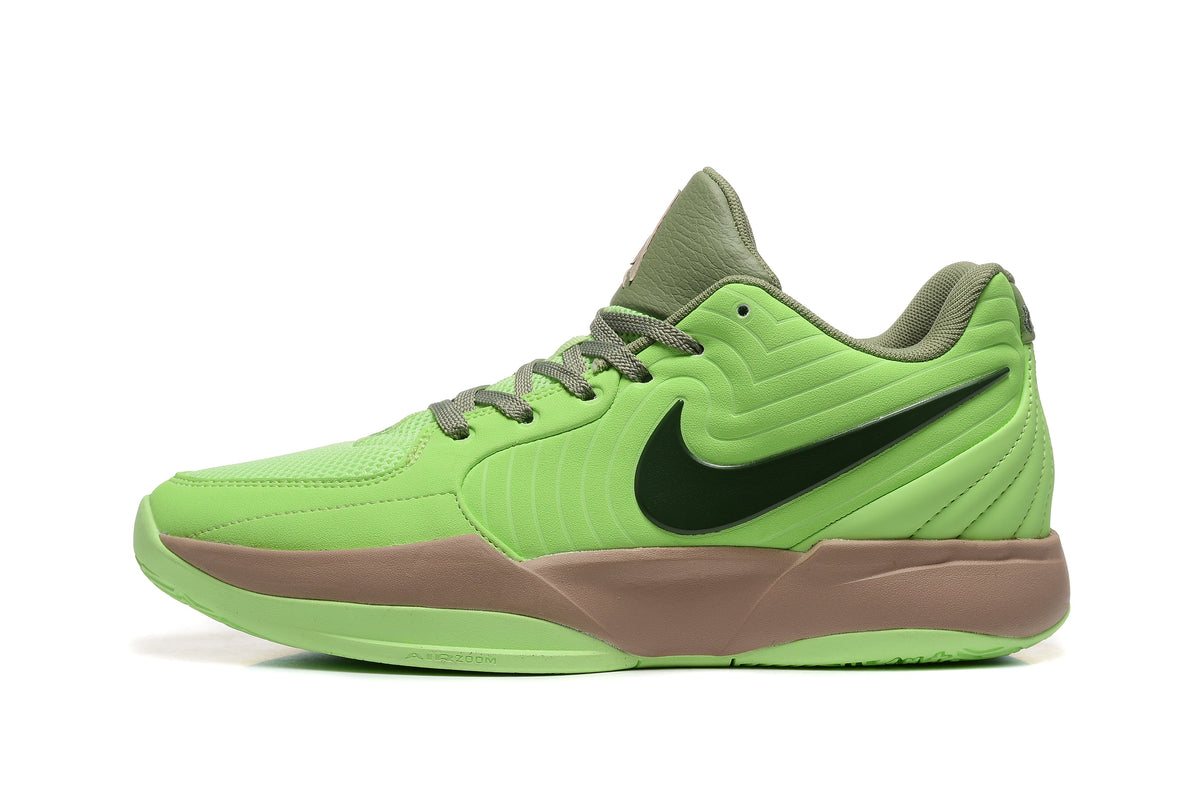 Nike Ja 2 Basketball Shoes in Green and Olive - product image from the listing.