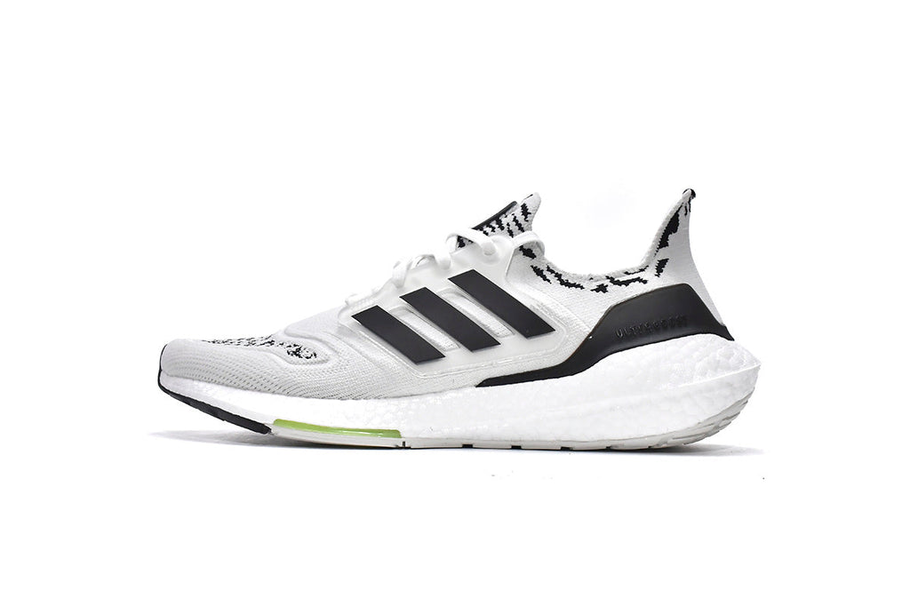 adidas UltraBoost 22 GX5573 White Black Zebra Shoes for Running - product image from the listing.
